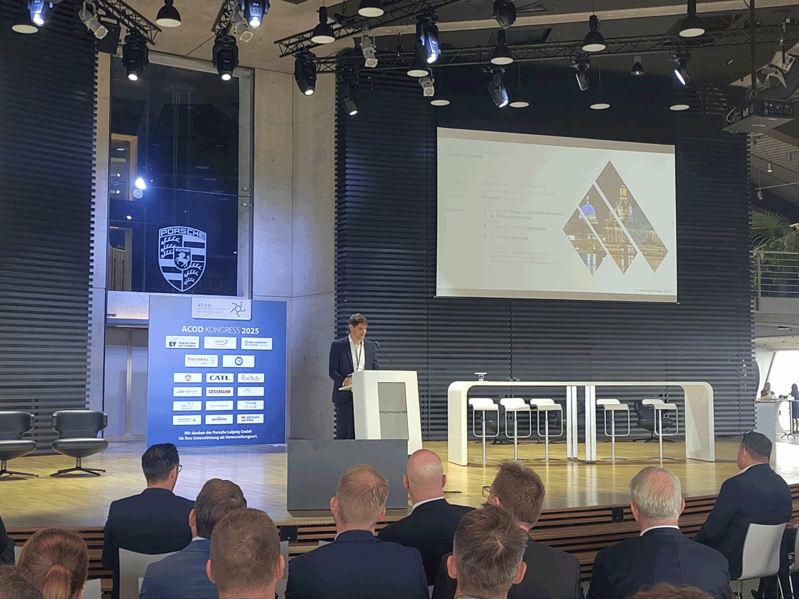 AMAREA Technology is showcasing inovative Multi-Material Additive Manufacturing at ACOD Conference at Porsche Experience Center in Leipzig.