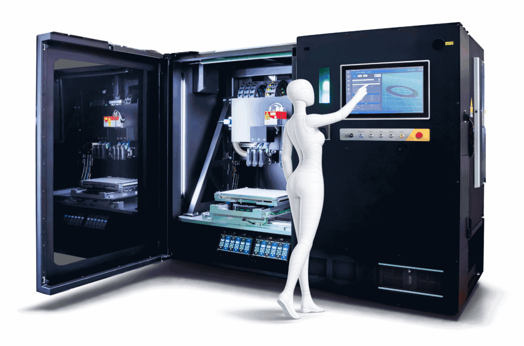MMJ ProX System - 3D printing machine operated by an android.