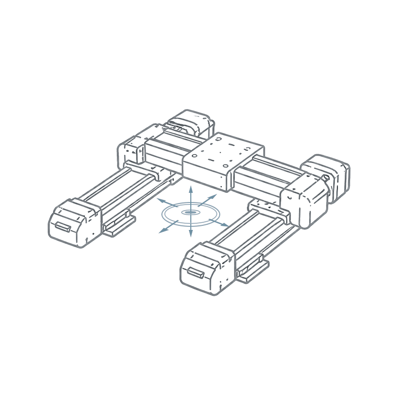 High-quality motion system. Rapid and precise Movment in all three axes.