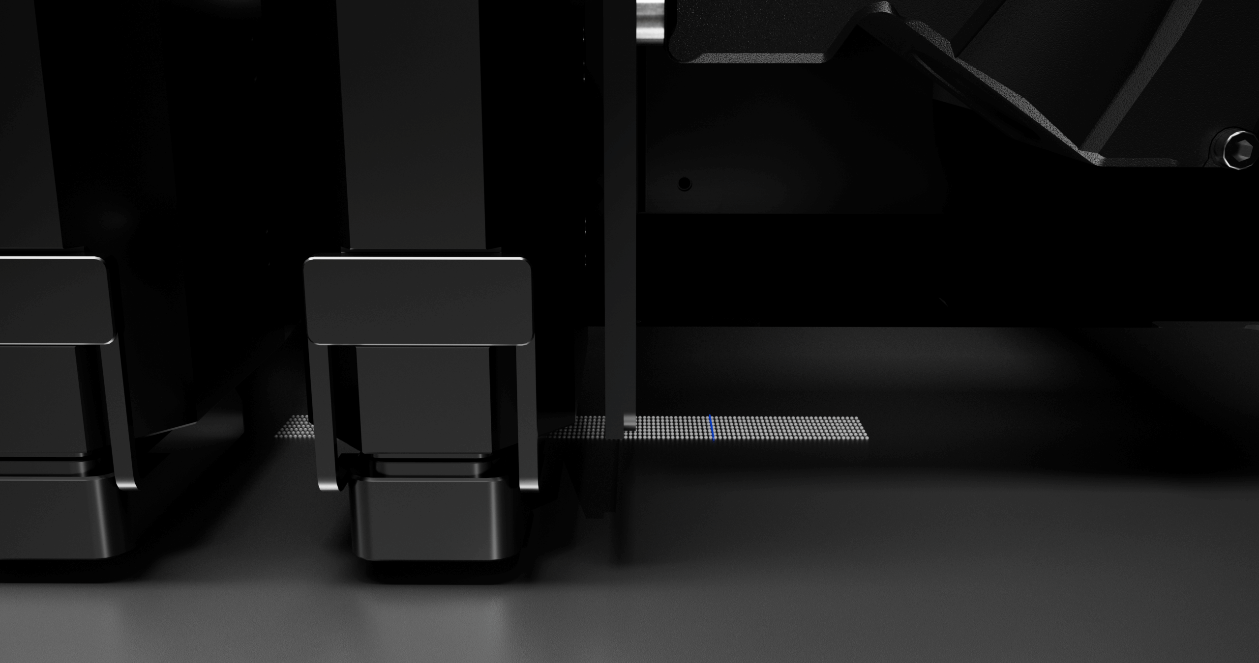 Scanner-based droplet analysis system monitoring material deposition.